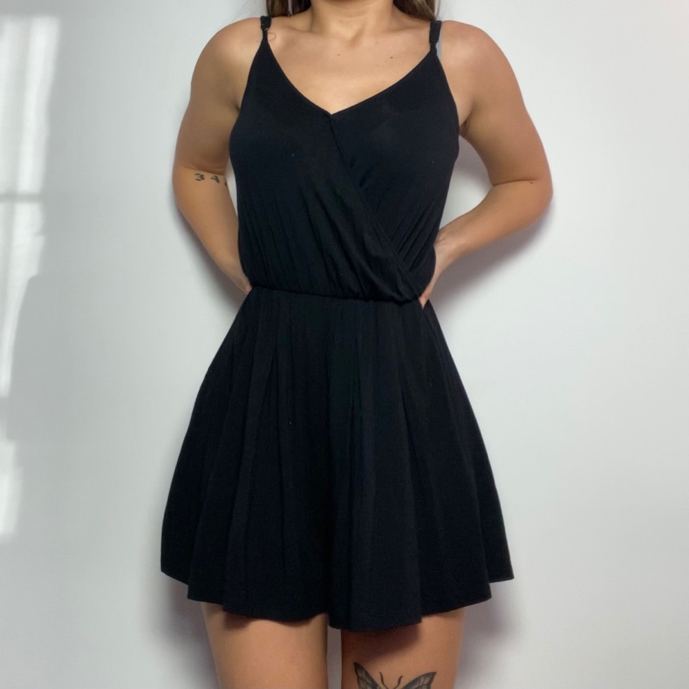 Black Casual Romper